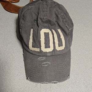 KBETHOS Vintage Gray Cap LOU Louisville Ky